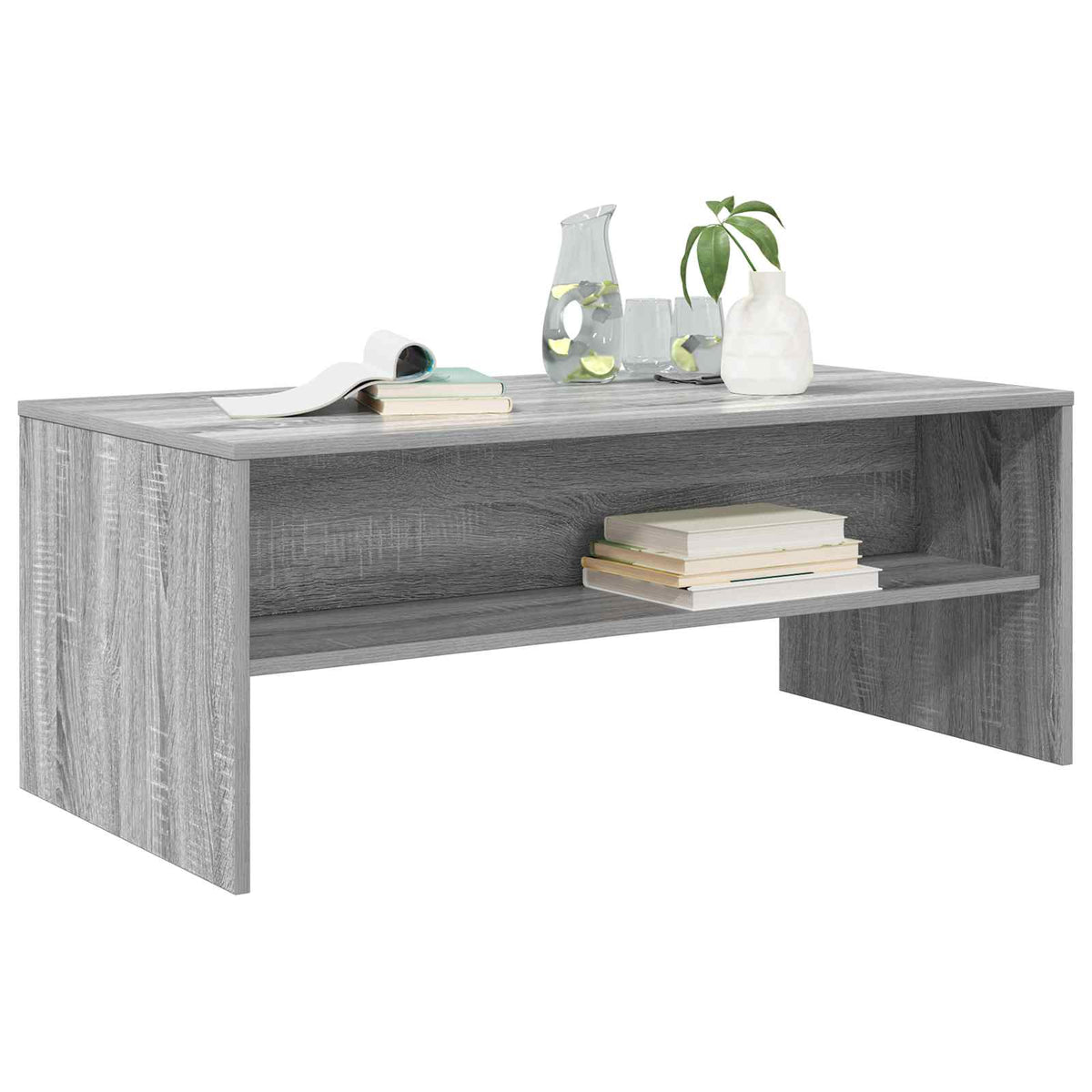vidaXL Coffee Table Grey Sonoma 100 x 50 x 40 cm Engineered Wood