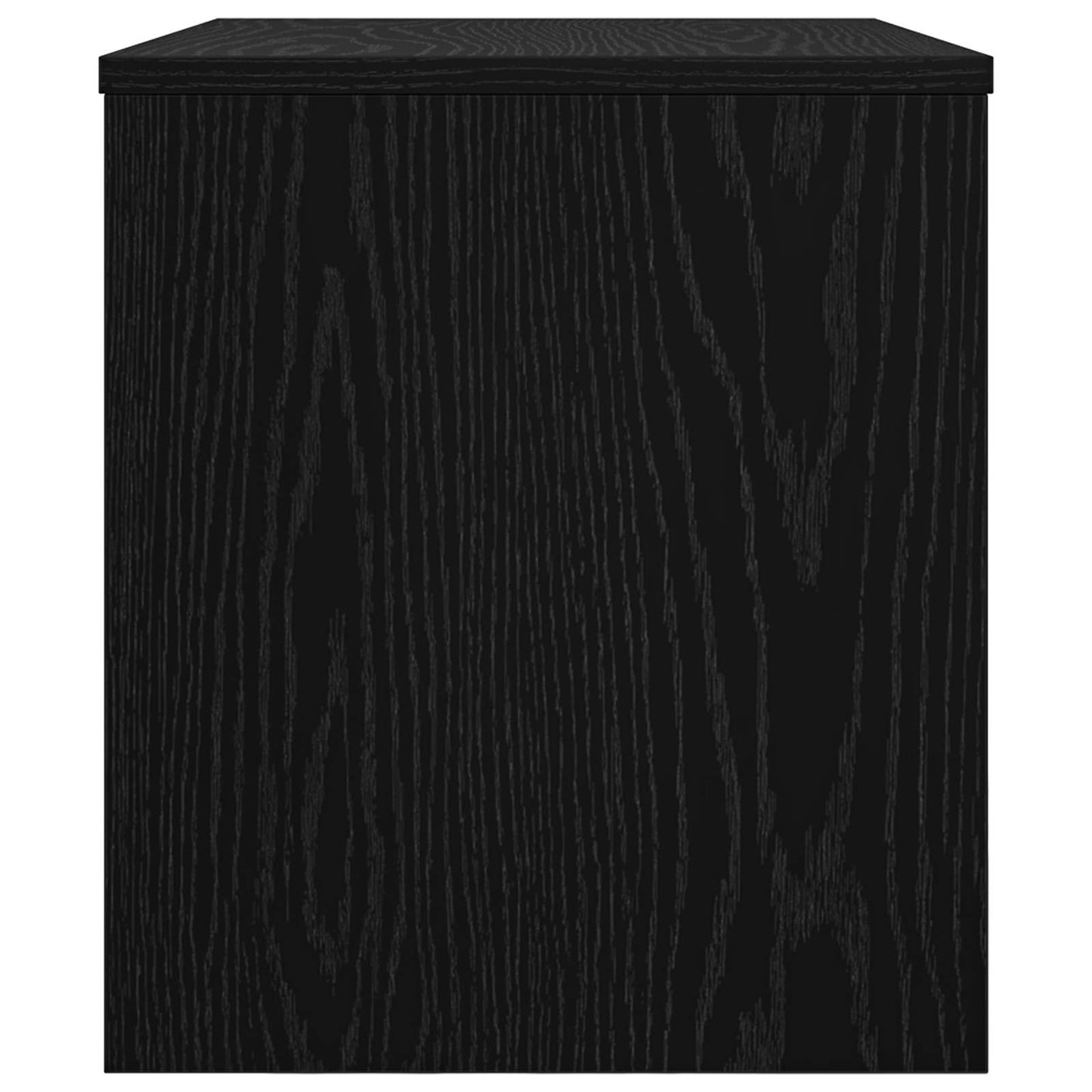 vidaXL TV Cabinet Black Oak 60 x 35 x 40 cm Engineered Wood