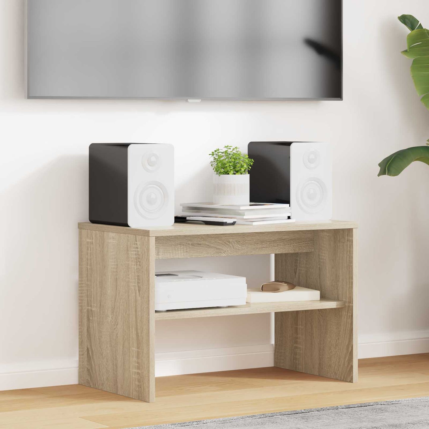 vidaXL TV Cabinet Sonoma Oak 60 x 35 x 40 cm Engineered Wood