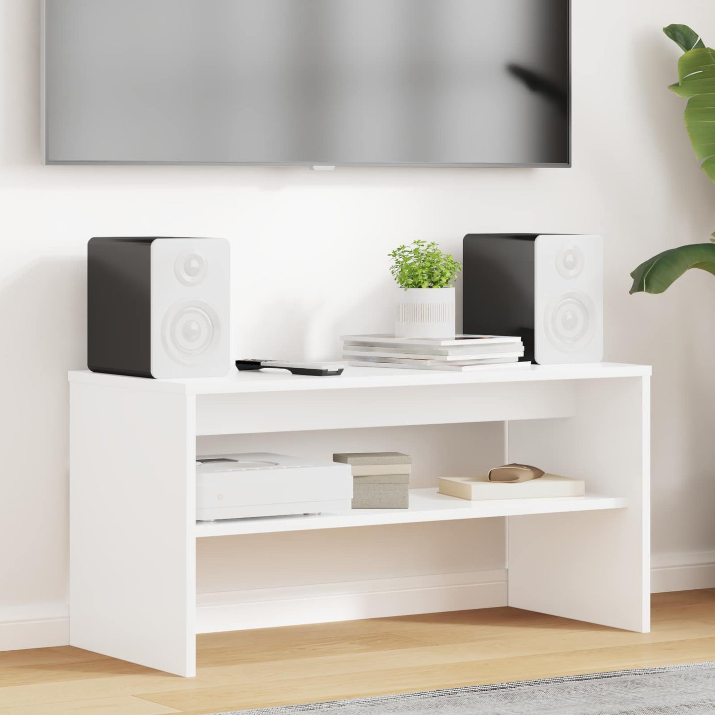 vidaXL TV Cabinet 80 x 35 x 40 cm White Engineered Wood