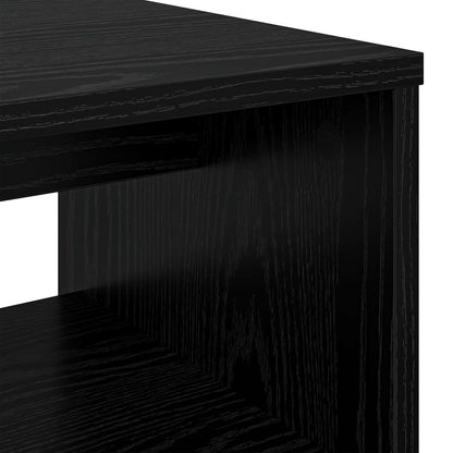 vidaXL TV Cabinet 80 x 35 x 40 cm Black Oak Engineered Wood