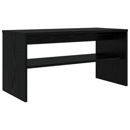 vidaXL TV Cabinet 80 x 35 x 40 cm Black Oak Engineered Wood