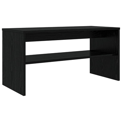 vidaXL TV Cabinet 80 x 35 x 40 cm Black Oak Engineered Wood