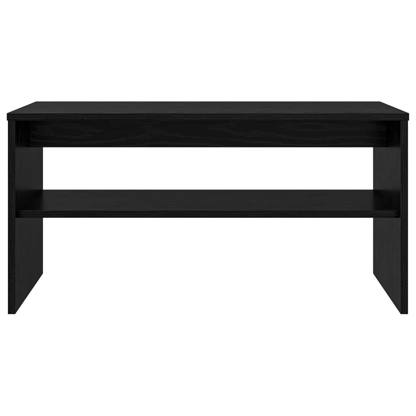 vidaXL TV Cabinet 80 x 35 x 40 cm Black Oak Engineered Wood