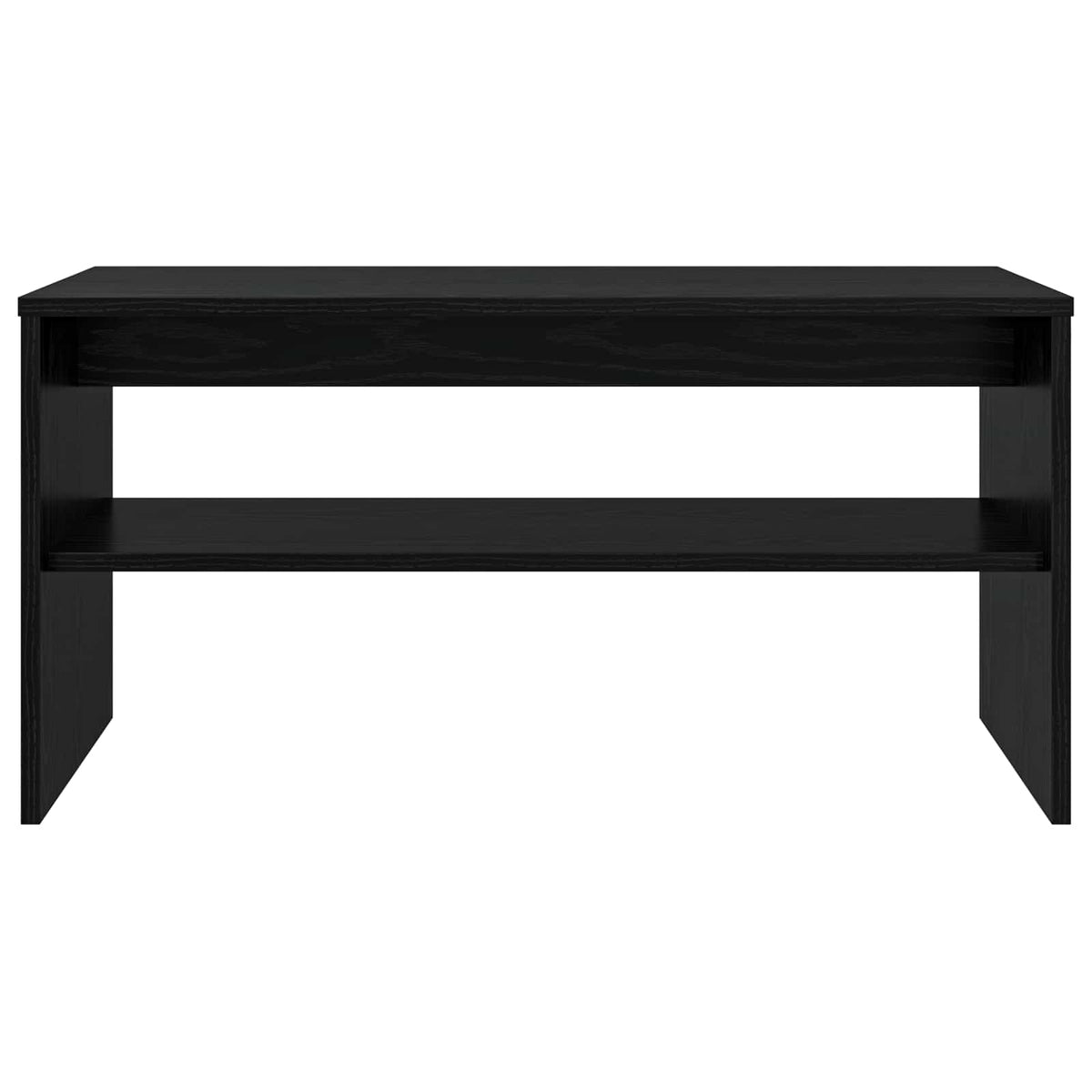 vidaXL TV Cabinet 80 x 35 x 40 cm Black Oak Engineered Wood