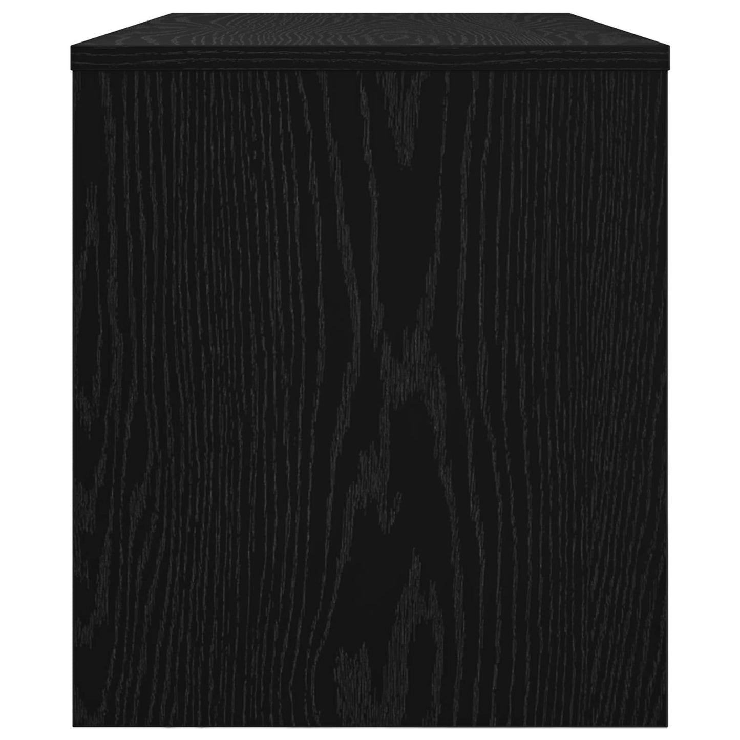 vidaXL TV Cabinet 80 x 35 x 40 cm Black Oak Engineered Wood