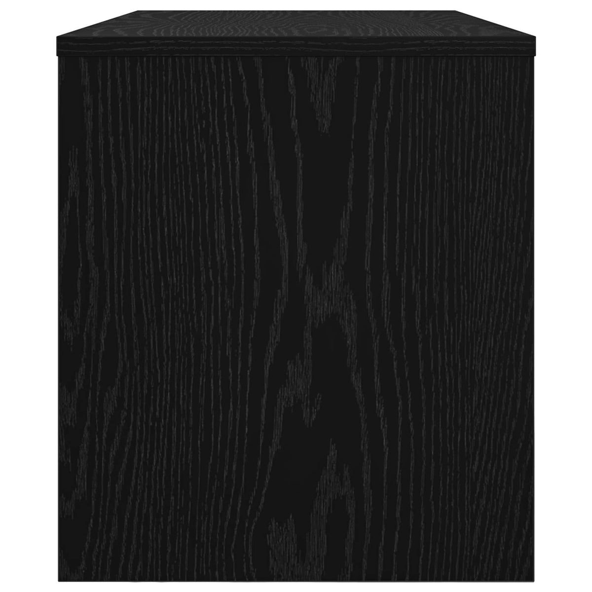 vidaXL TV Cabinet 80 x 35 x 40 cm Black Oak Engineered Wood