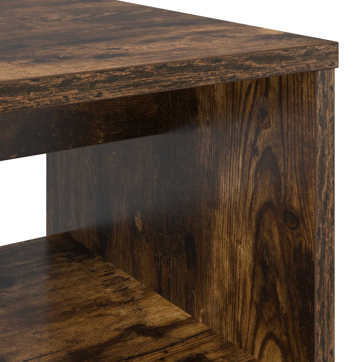vidaXL TV Cabinet 80 x 35 x 40 cm Smoked Oak Engineered Wood