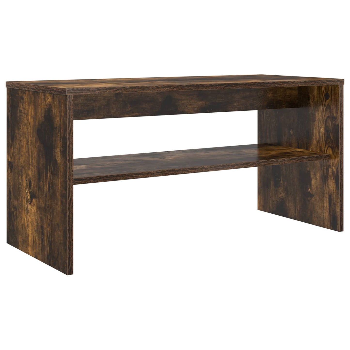vidaXL TV Cabinet 80 x 35 x 40 cm Smoked Oak Engineered Wood