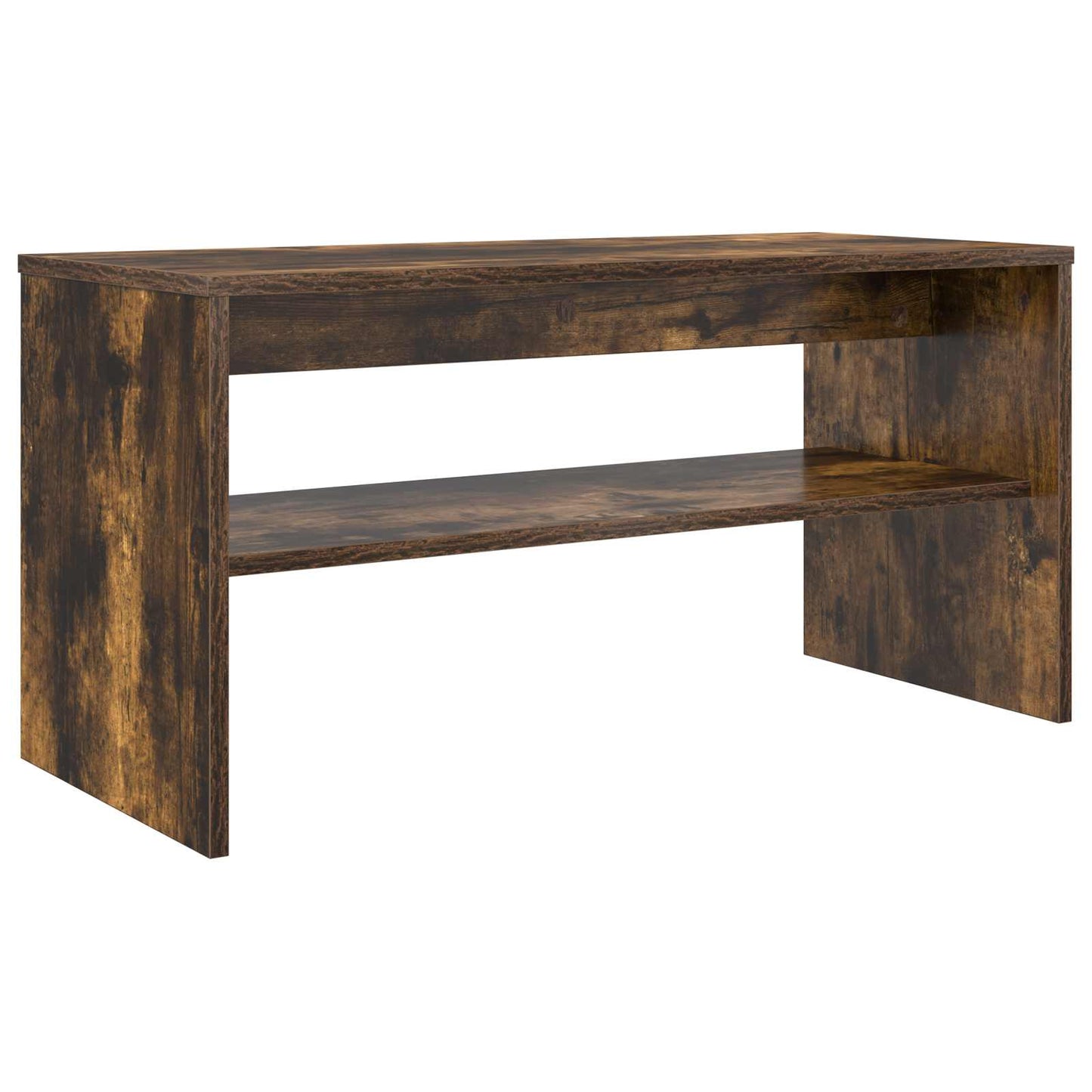 vidaXL TV Cabinet 80 x 35 x 40 cm Smoked Oak Engineered Wood