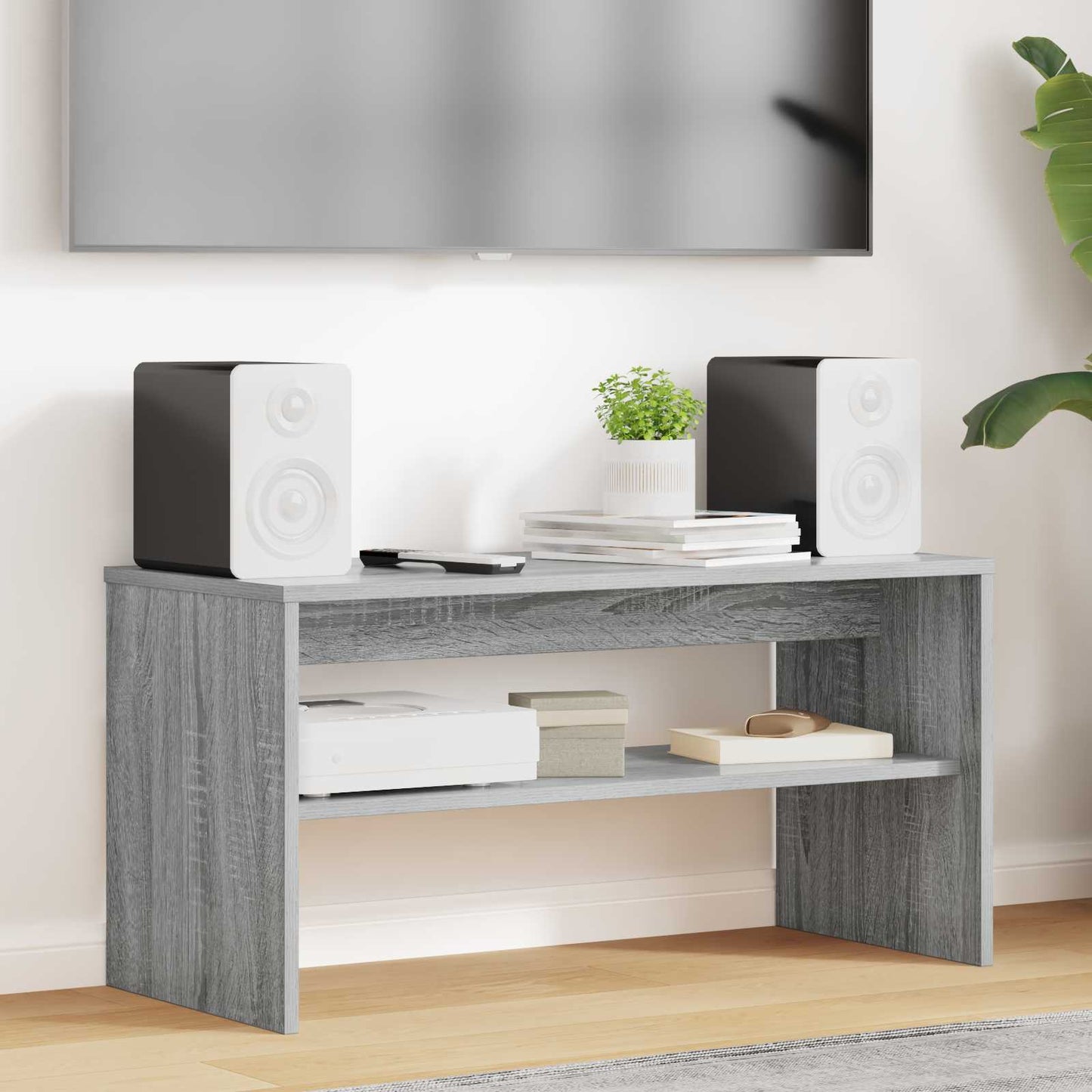 vidaXL TV Cabinet 80 x 35 x 40 cm Grey Sonoma Engineered Wood