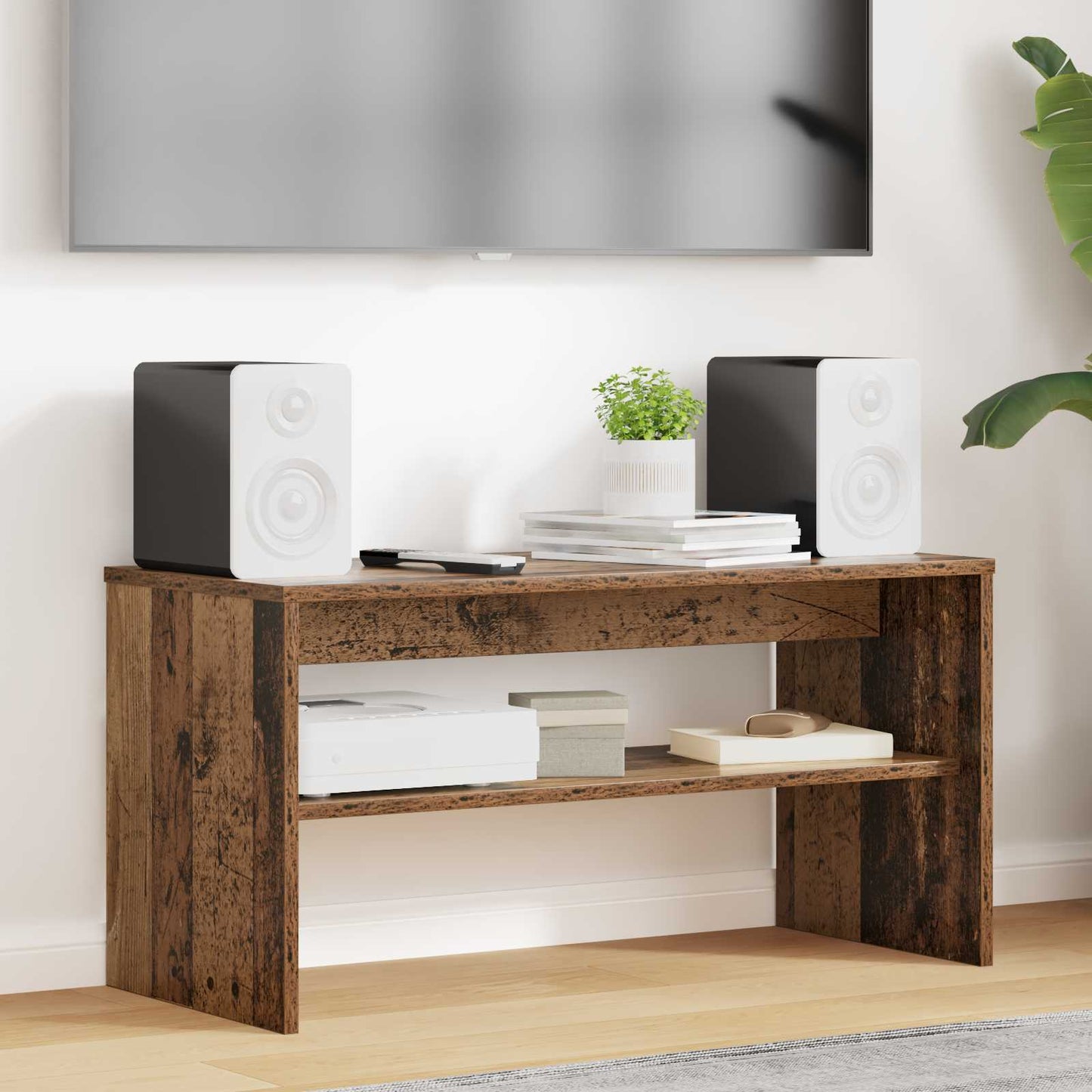 vidaXL TV Cabinet 80 x 35 x 40 cm Old Wood Engineered Wood