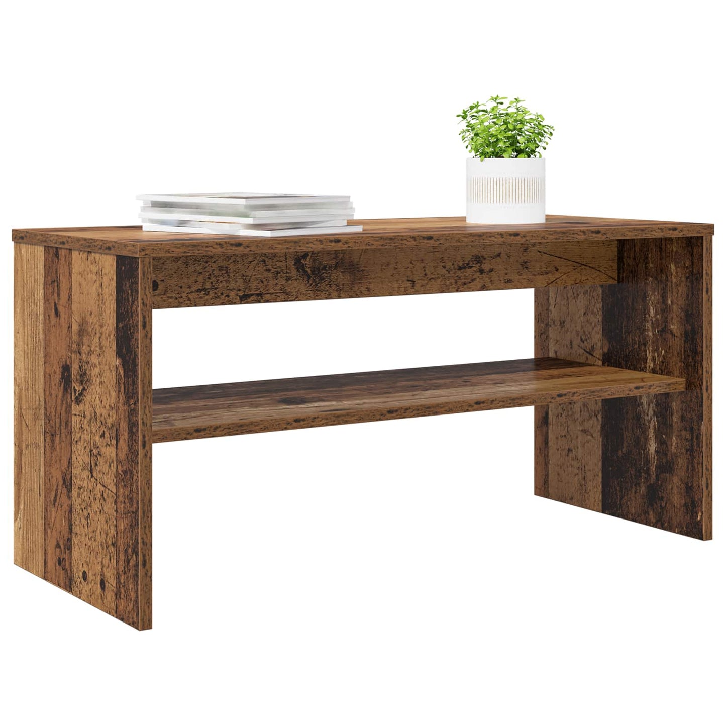 vidaXL TV Cabinet 80 x 35 x 40 cm Old Wood Engineered Wood
