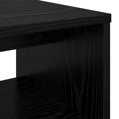 vidaXL TV Cabinet Black Oak 100 x 35 x 40 cm Engineered Wood