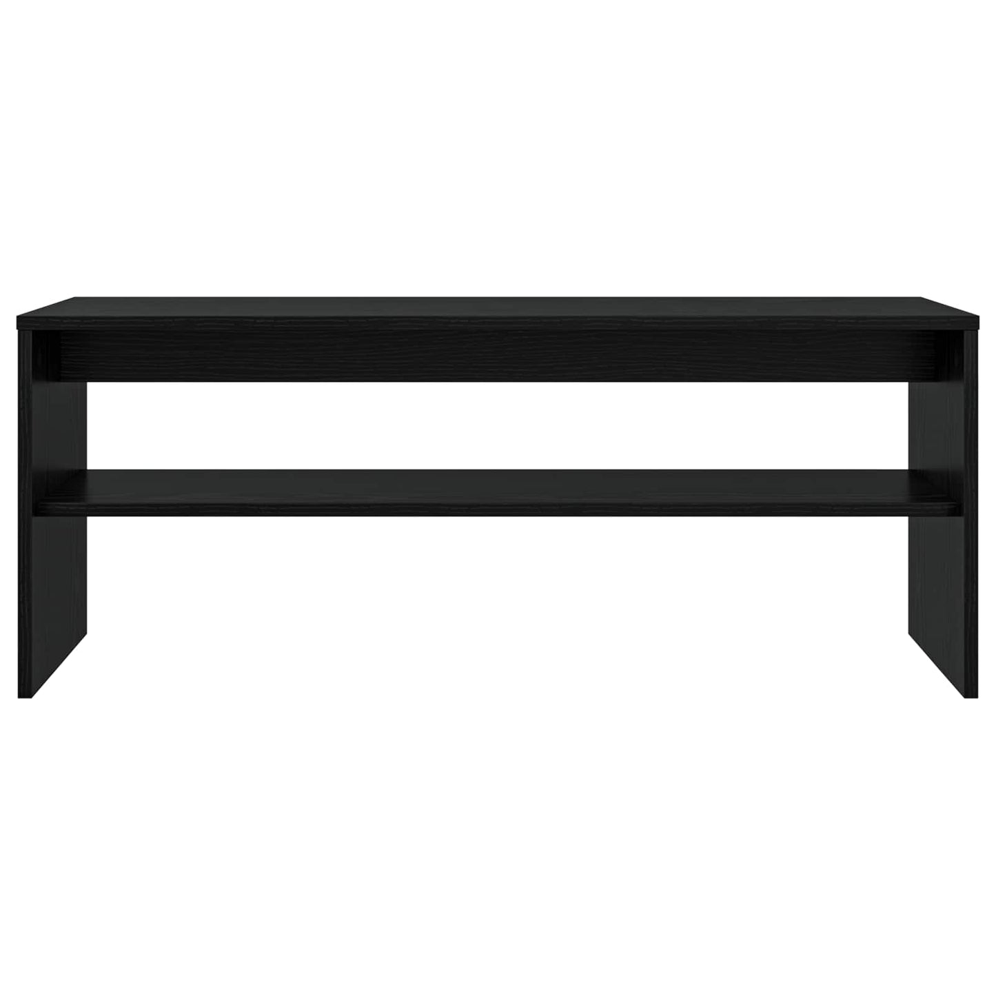 vidaXL TV Cabinet Black Oak 100 x 35 x 40 cm Engineered Wood