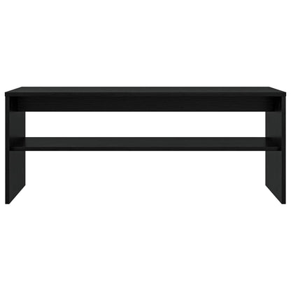 vidaXL TV Cabinet Black Oak 100 x 35 x 40 cm Engineered Wood