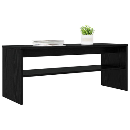 vidaXL TV Cabinet Black Oak 100 x 35 x 40 cm Engineered Wood