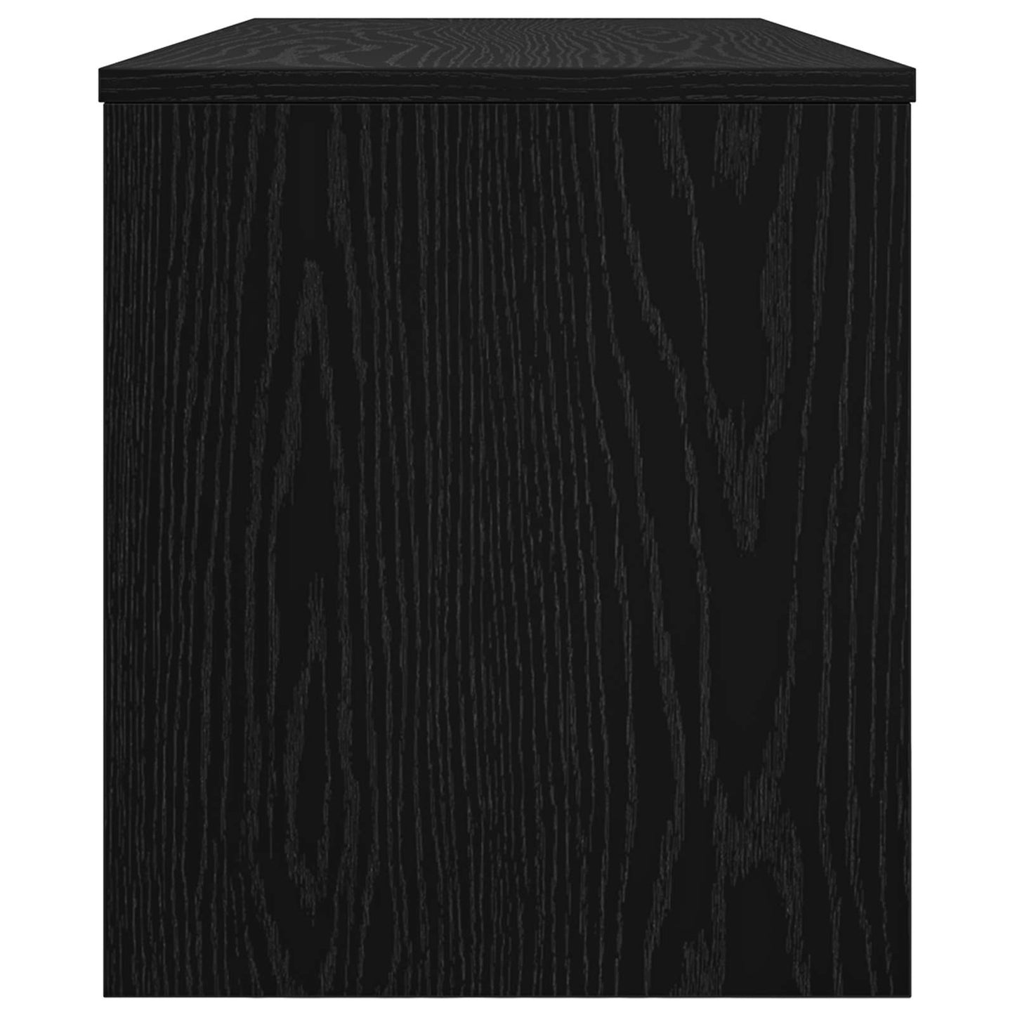 vidaXL TV Cabinet Black Oak 100 x 35 x 40 cm Engineered Wood