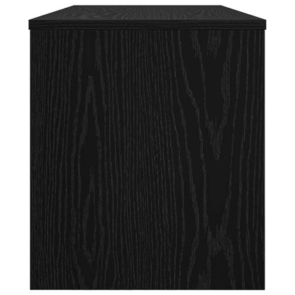 vidaXL TV Cabinet Black Oak 100 x 35 x 40 cm Engineered Wood