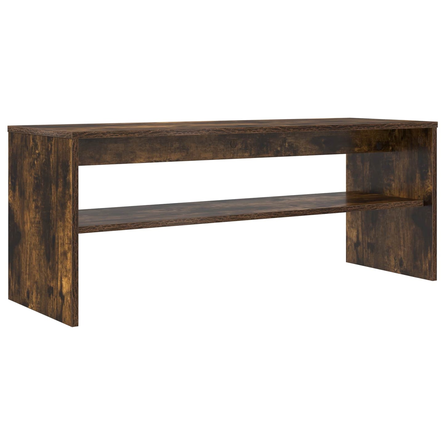 vidaXL TV Cabinet Smoked Oak 100 x 35 x 40 cm Engineered Wood
