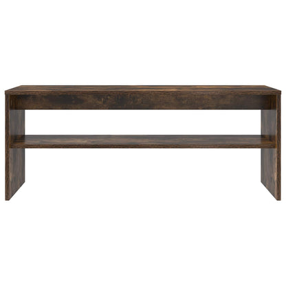 vidaXL TV Cabinet Smoked Oak 100 x 35 x 40 cm Engineered Wood