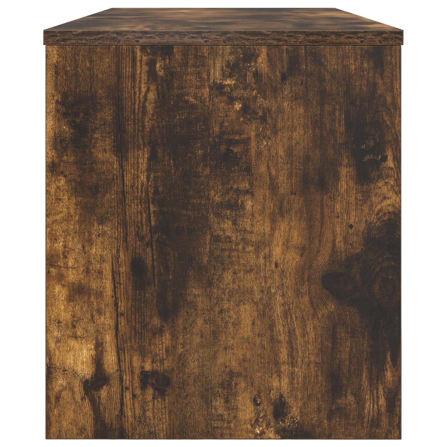 vidaXL TV Cabinet Smoked Oak 100 x 35 x 40 cm Engineered Wood