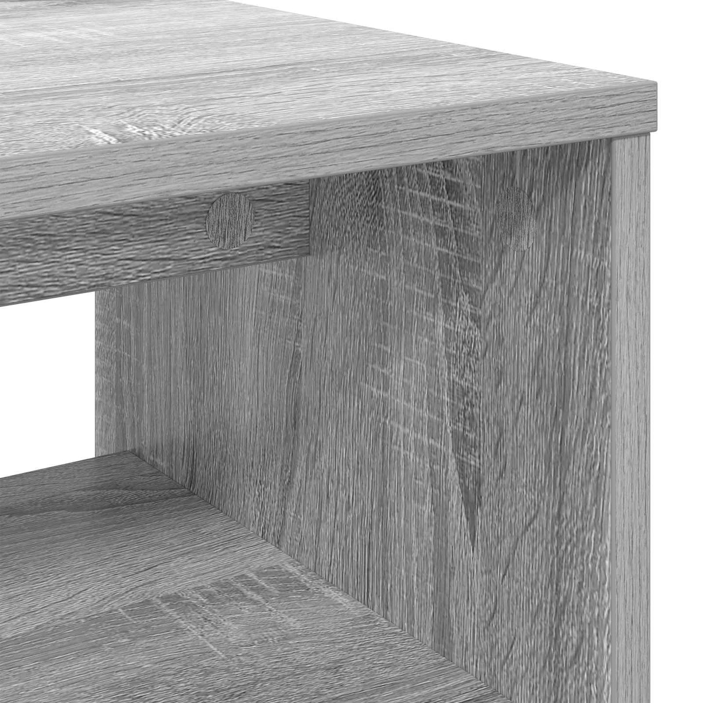 vidaXL TV Cabinet Grey Sonoma 100 x 35 x 40 cm Engineered Wood