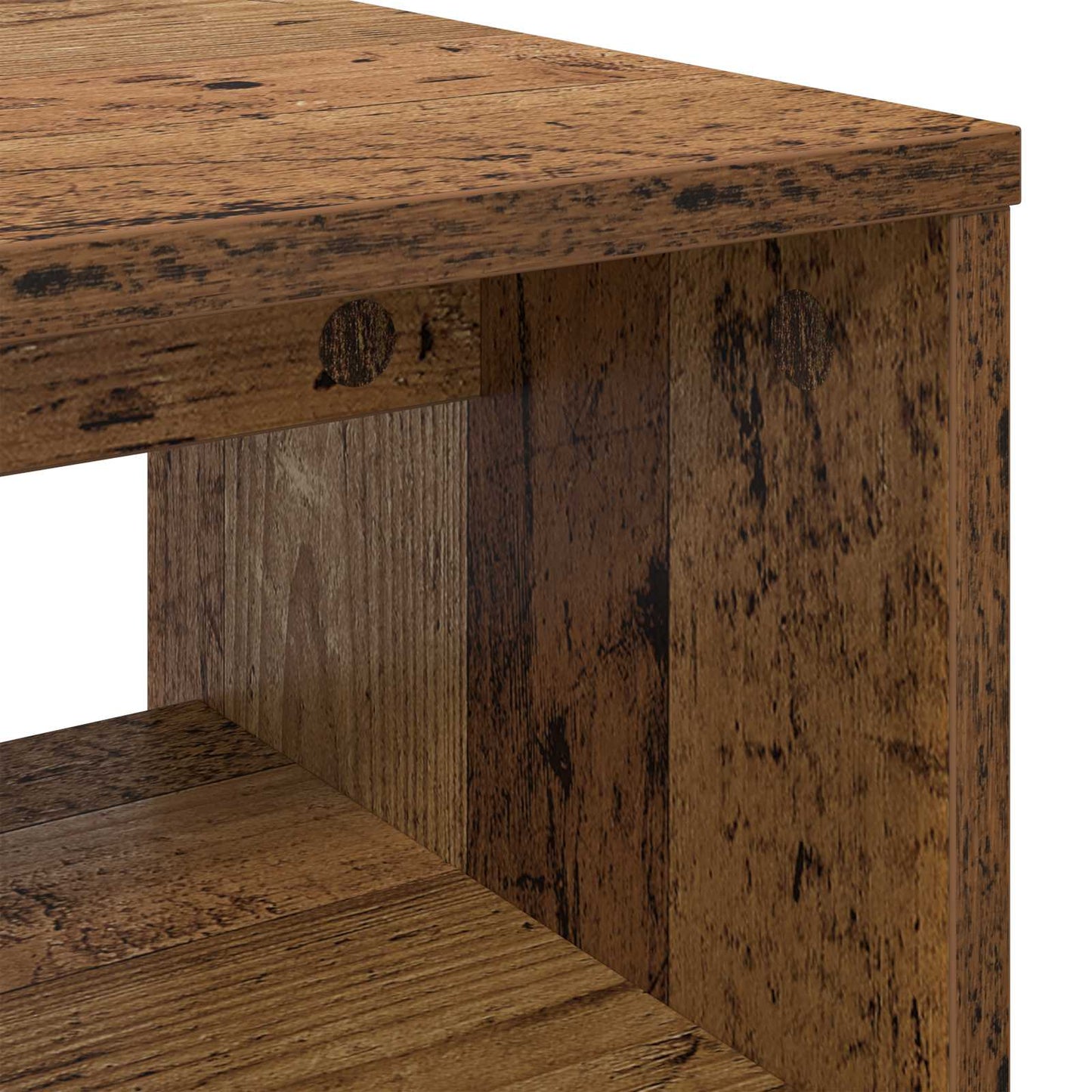 vidaXL TV Cabinet Old Wood 100 x 35 x 40 cm Engineered Wood