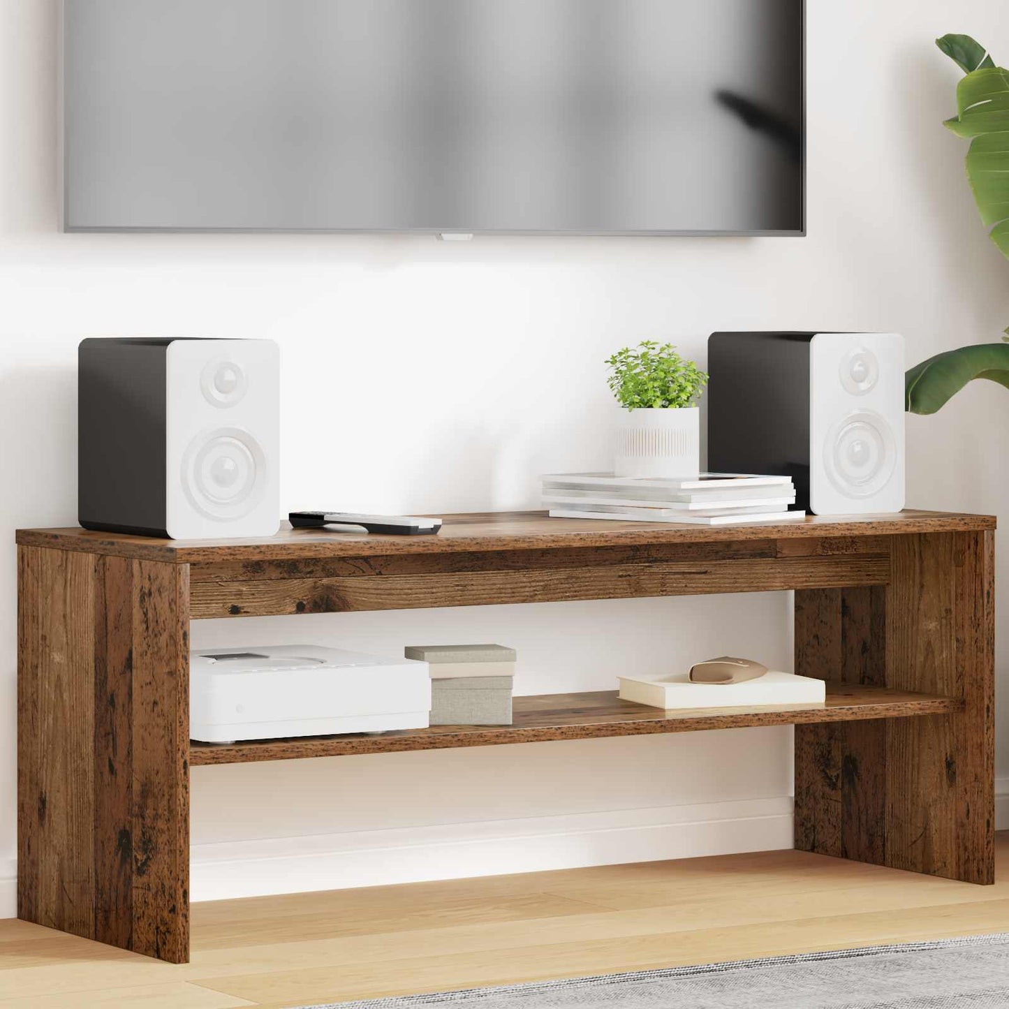 vidaXL TV Cabinet Old Wood 100 x 35 x 40 cm Engineered Wood