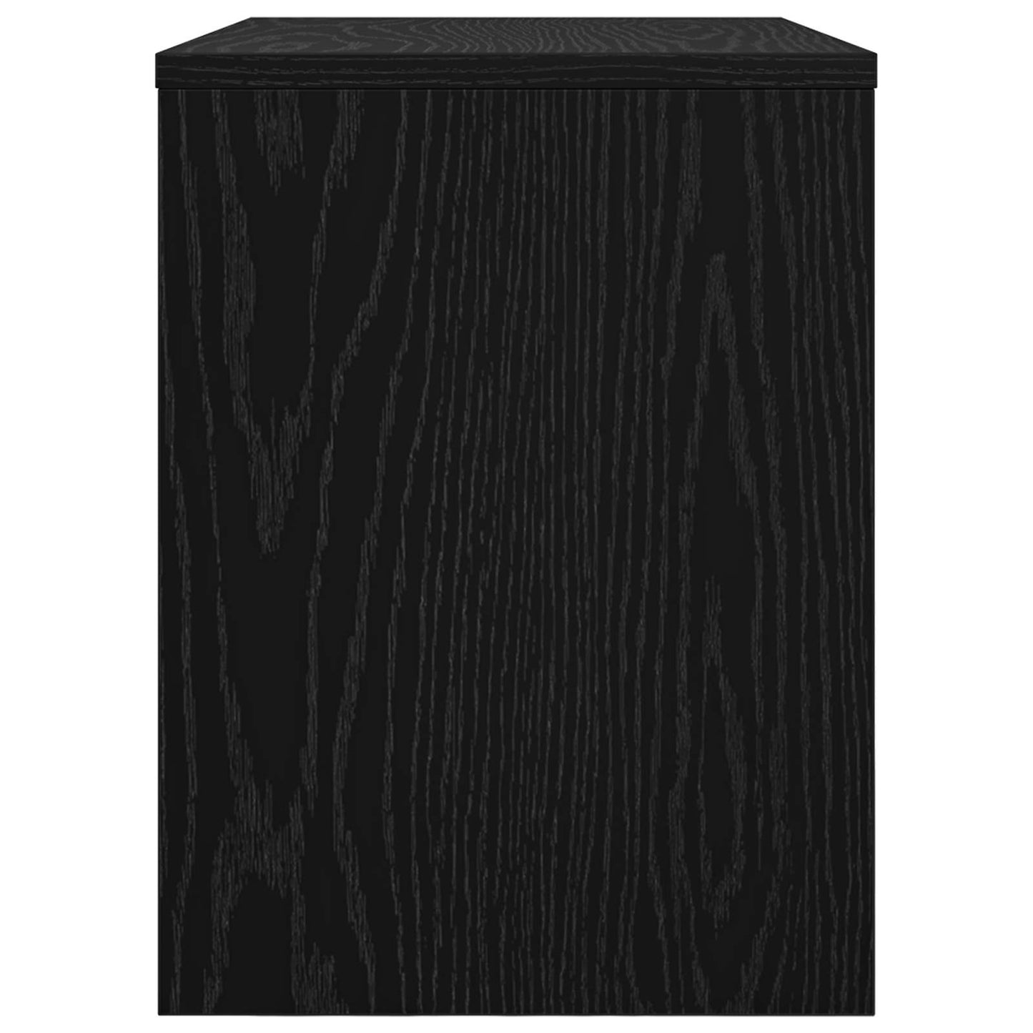 vidaXL TV Cabinet Black Oak 60 x 30 x 40 cm Engineered Wood