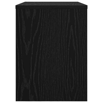vidaXL TV Cabinet Black Oak 60 x 30 x 40 cm Engineered Wood