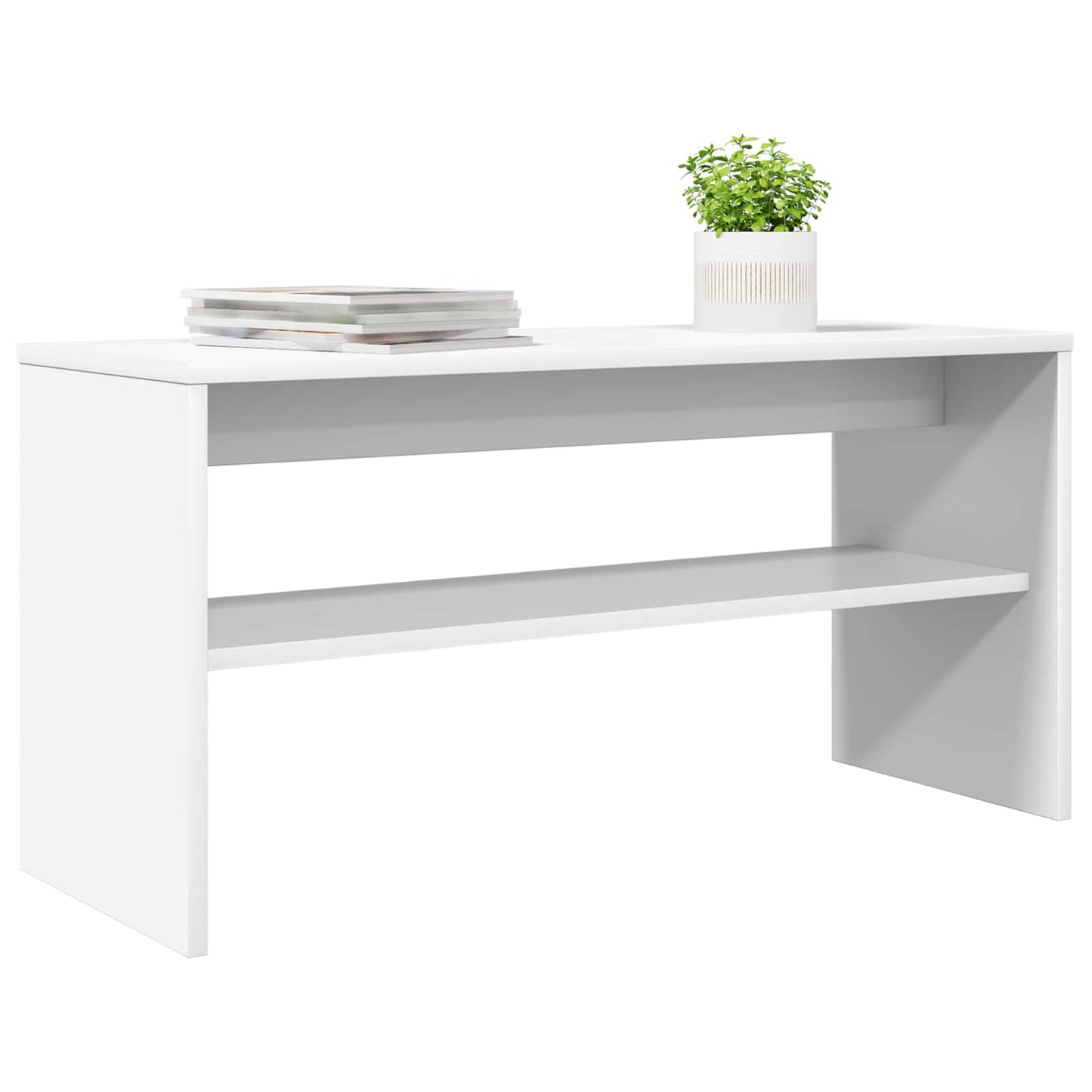 vidaXL TV Cabinet White 80 x 30 x 40 cm Engineered Wood