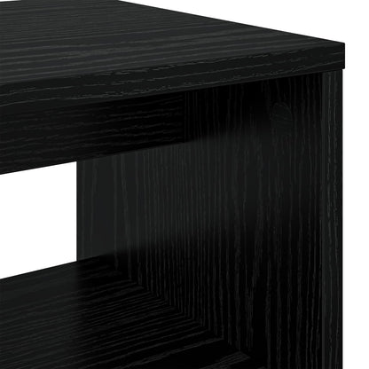 vidaXL TV Cabinet Black Oak 80 x 30 x 40 cm Engineered Wood