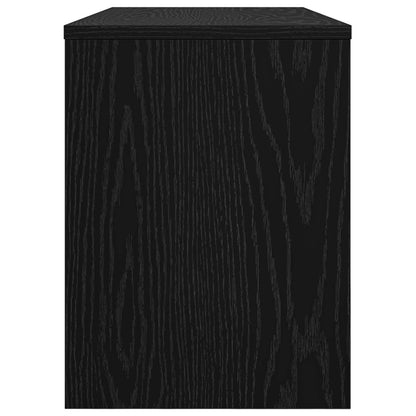 vidaXL TV Cabinet Black Oak 80 x 30 x 40 cm Engineered Wood