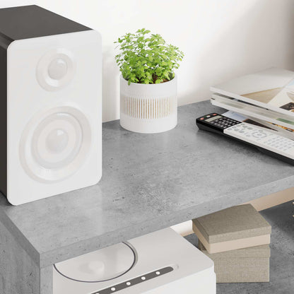 vidaXL TV Cabinet Concrete Grey 80 x 30 x 40 cm Engineered Wood
