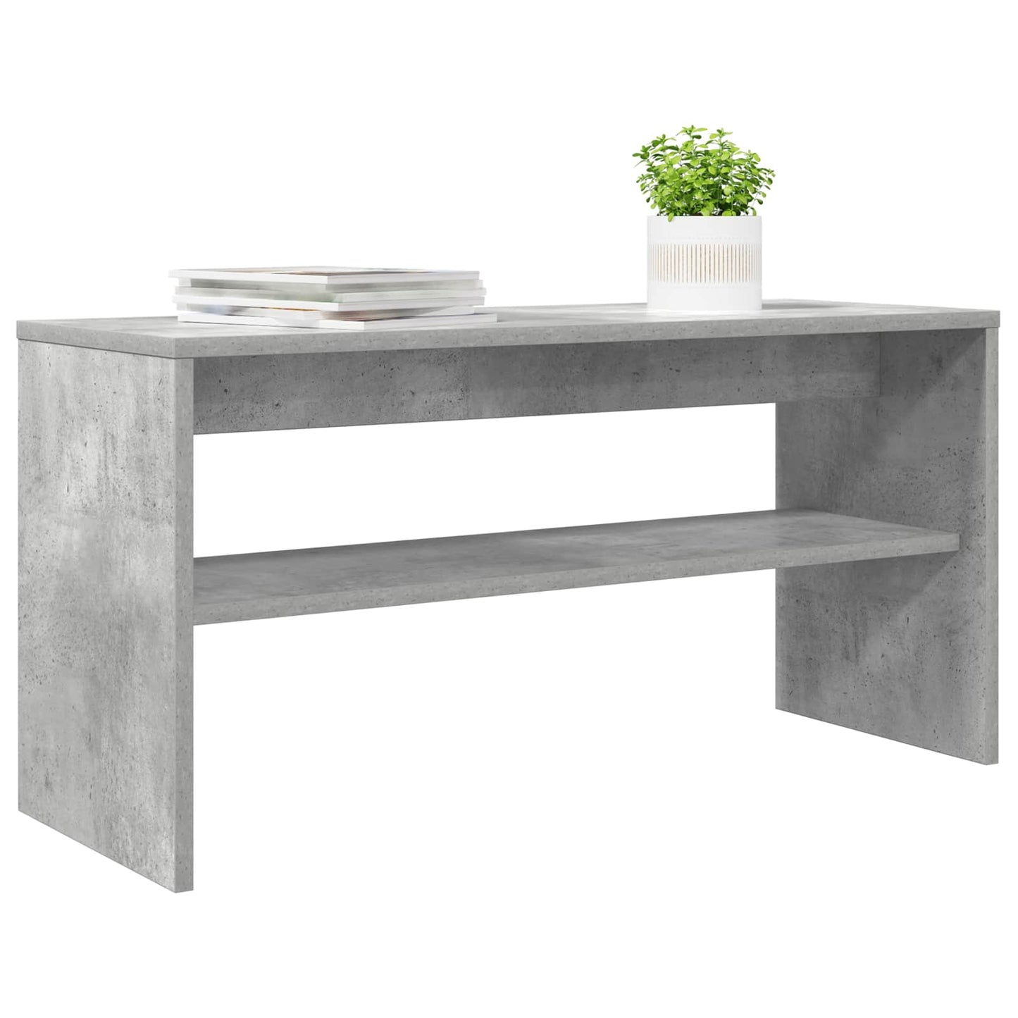 vidaXL TV Cabinet Concrete Grey 80 x 30 x 40 cm Engineered Wood