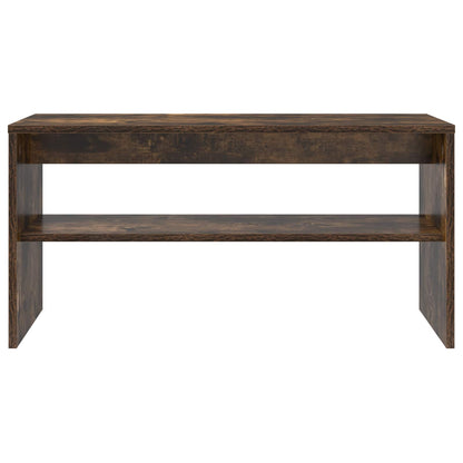 vidaXL TV Cabinet Smoked Oak 80 x 30 x 40 cm Engineered Wood