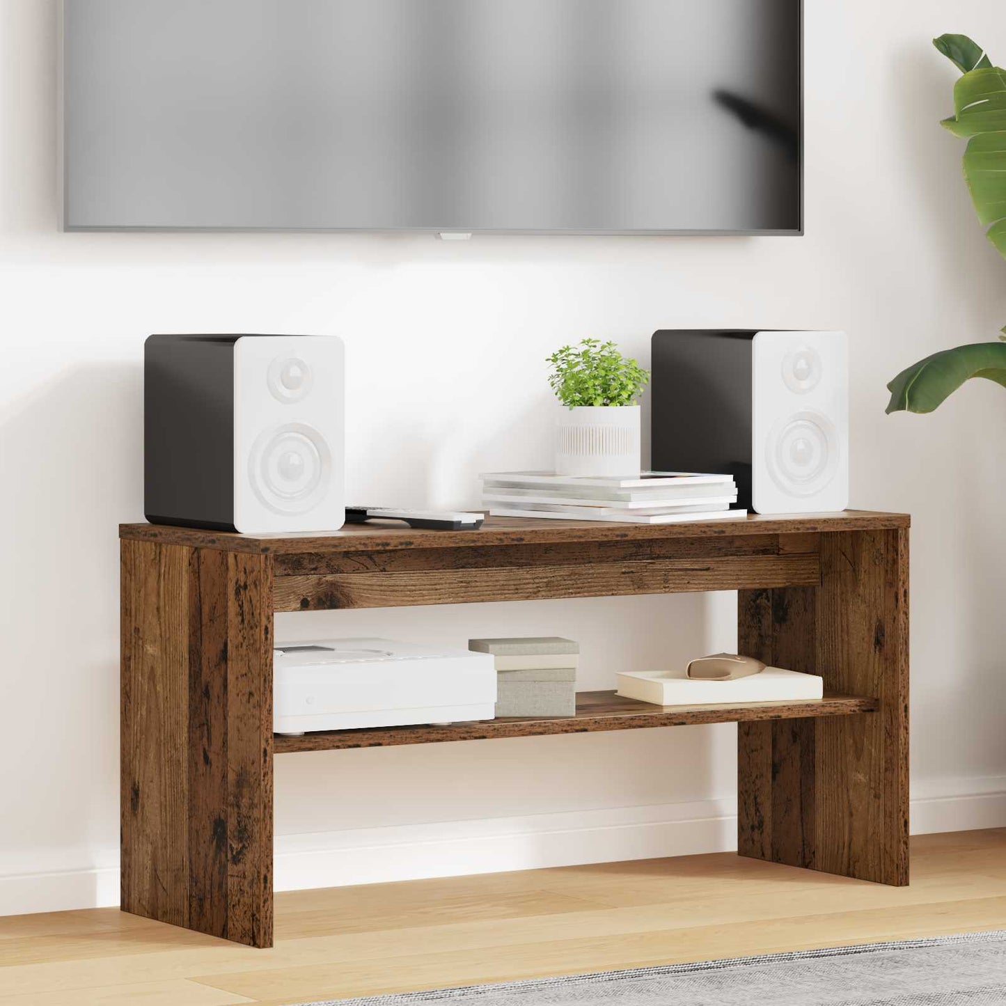 vidaXL TV Cabinet Old Wood 80 x 30 x 40 cm Engineered Wood