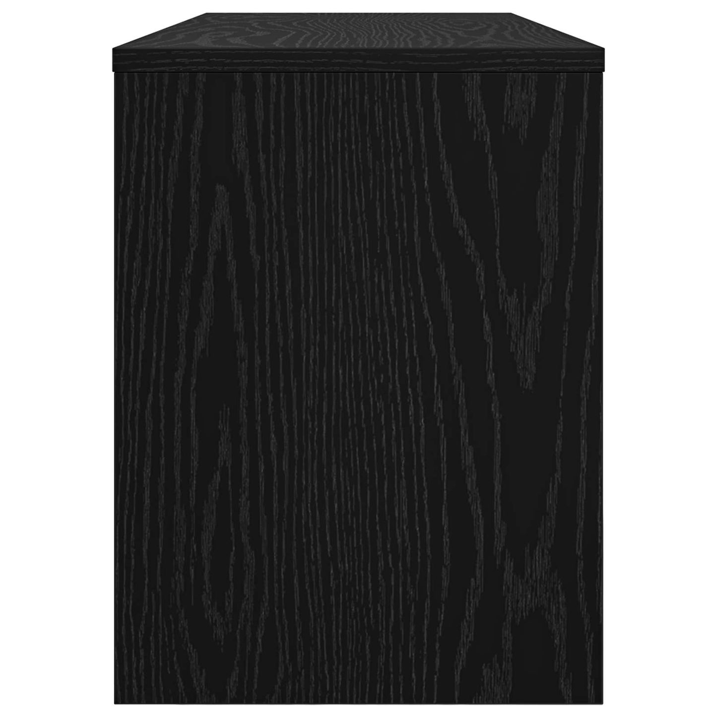 vidaXL TV Cabinet Black Oak 100 x 30 x 40 cm Engineered Wood