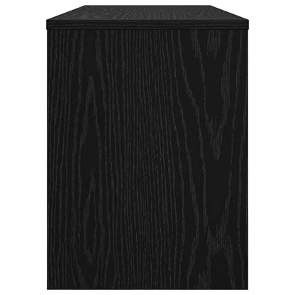 vidaXL TV Cabinet Black Oak 100 x 30 x 40 cm Engineered Wood