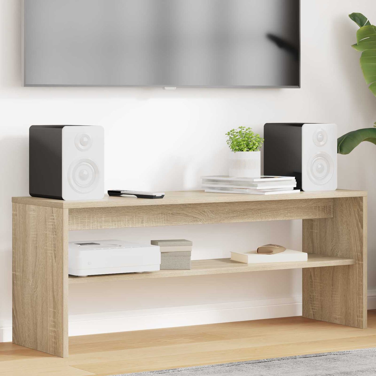 vidaXL TV Cabinet Sonoma Oak 100 x 30 x 40 cm Engineered Wood