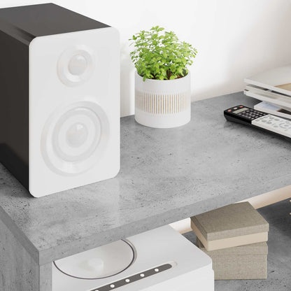 vidaXL TV Cabinet Concrete Grey 100 x 30 x 40 cm Engineered Wood