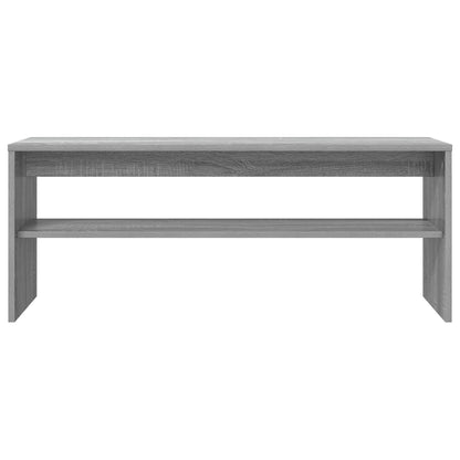 vidaXL TV Cabinet Grey Sonoma 100 x 30 x 40 cm Engineered Wood