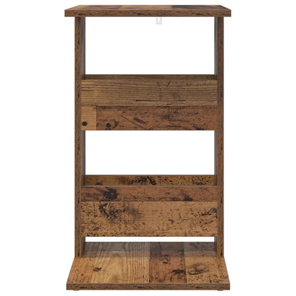vidaXL Side Table Old Wood 40 x 35 x 60.5 cm Engineered Wood