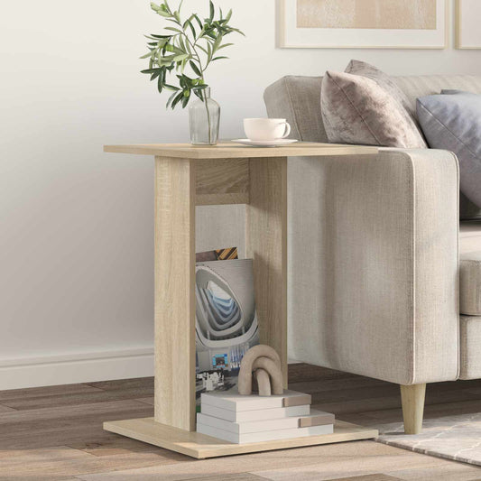 vidaXL Side Table Sonoma Oak 45 x 40 x 62.5 cm Engineered Wood