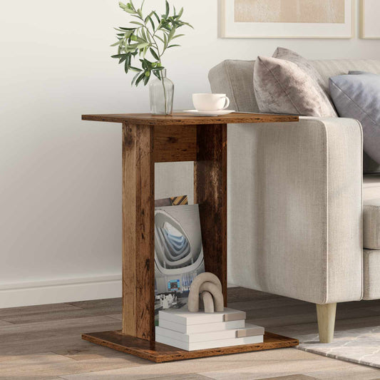 vidaXL Side Table Old Wood 45 x 40 x 62.5 cm Engineered Wood