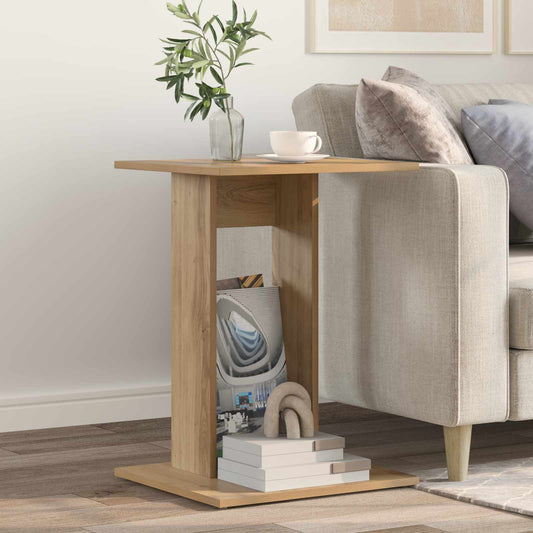 vidaXL Side Table Artisan Oak 45 x 40 x 62.5 cm Engineered Wood