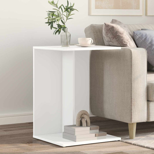 vidaXL Side Table White 45 x 40 x 62.5 cm Engineered Wood