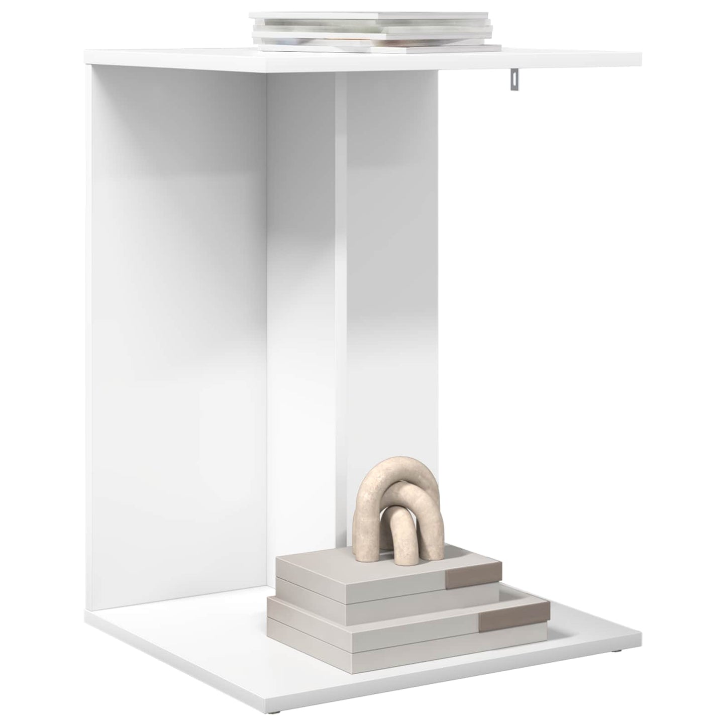 vidaXL Side Table White 45 x 40 x 62.5 cm Engineered Wood