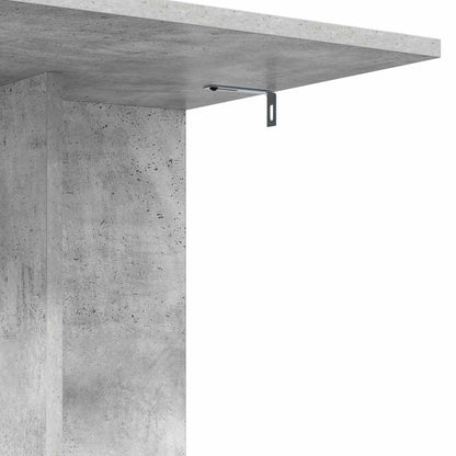 vidaXL Side Table Concrete Grey 45 x 40 x 62.5 cm Engineered Wood